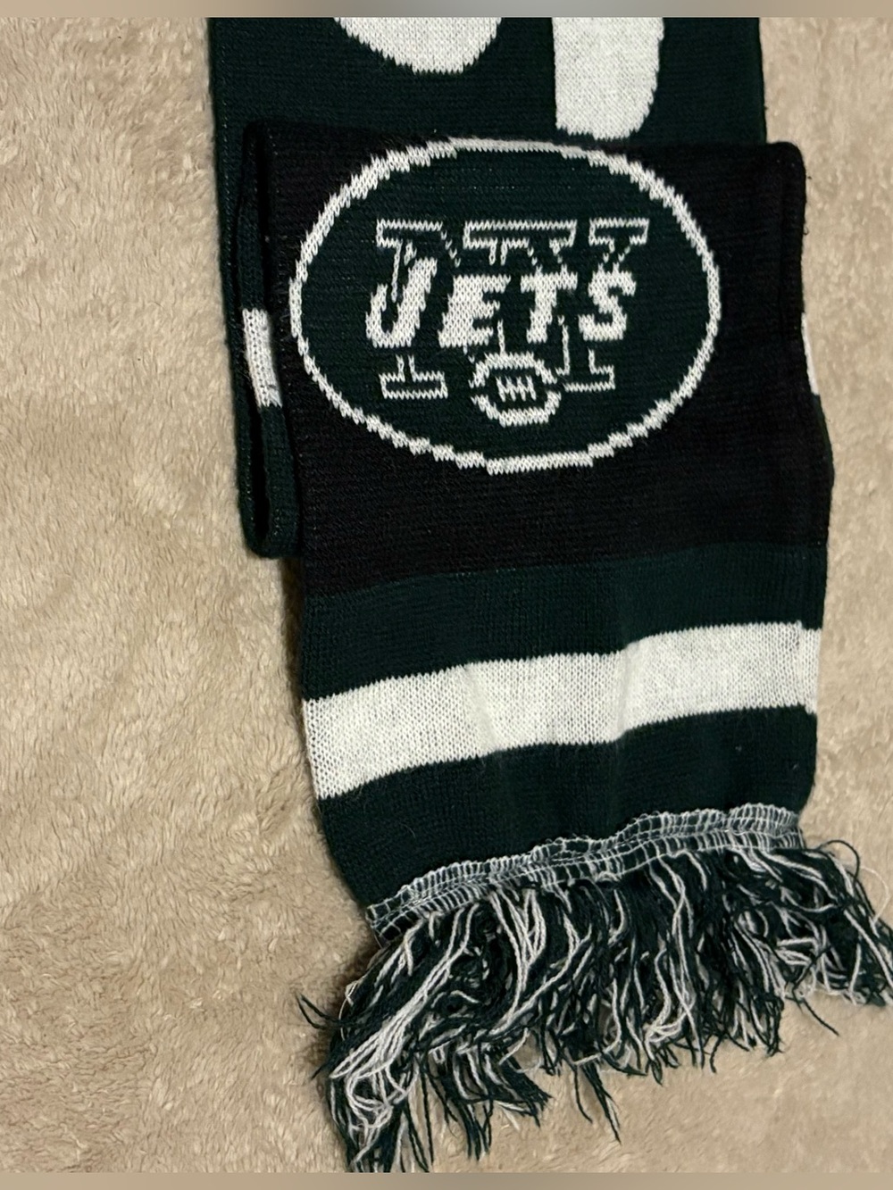 New York Jets Knit Team Scarf – NFL Fan Gear - Green & White